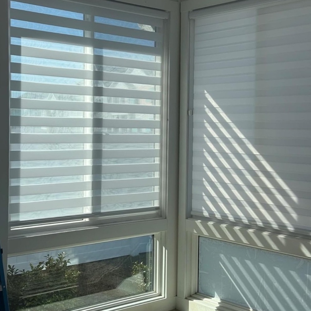New White 72x34” Zebra Roller Shade Blinds